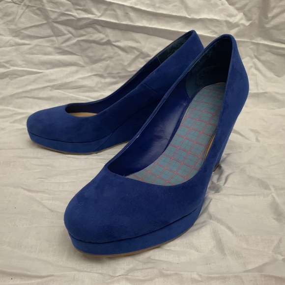 Apt 9 Blue Wedge Heels - Picture 2 of 7